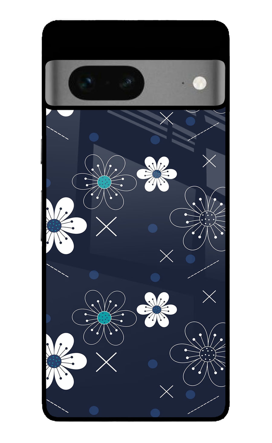 Flowers Google Pixel 7 Back Cover, Metal case