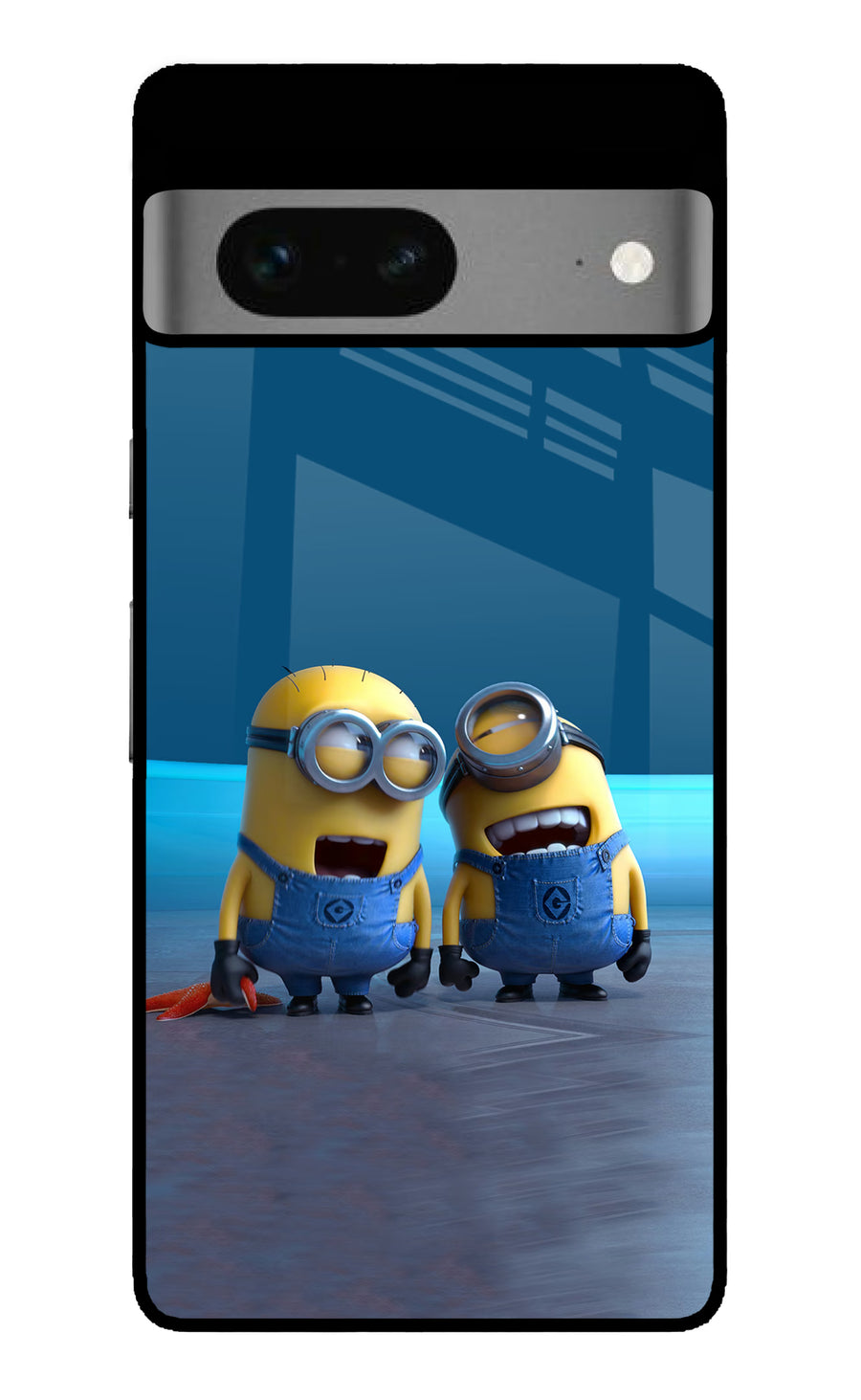 Minion Laughing Google Pixel 7 Back Cover, Metal case