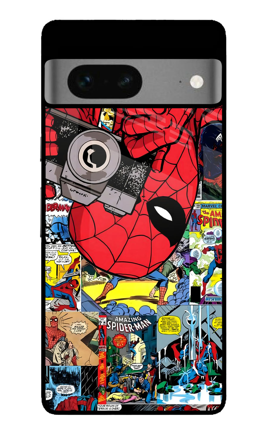 Spider Man Google Pixel 7 Back Cover, Metal case