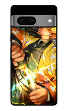 Demon Slayer Google Pixel 7 Metal Case Back Cover by Casekaro