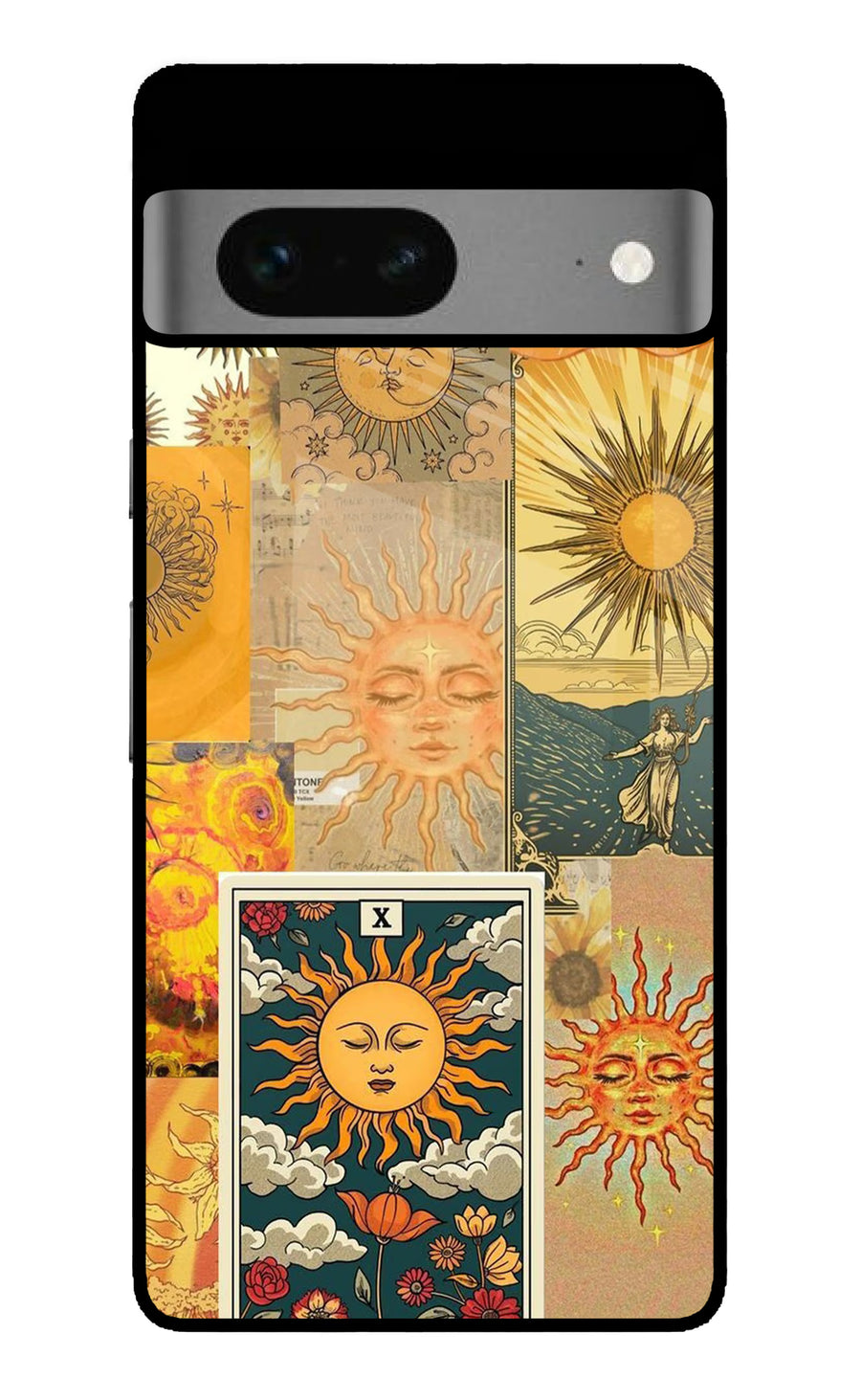 Sun Google Pixel 7 Back Cover, Metal case