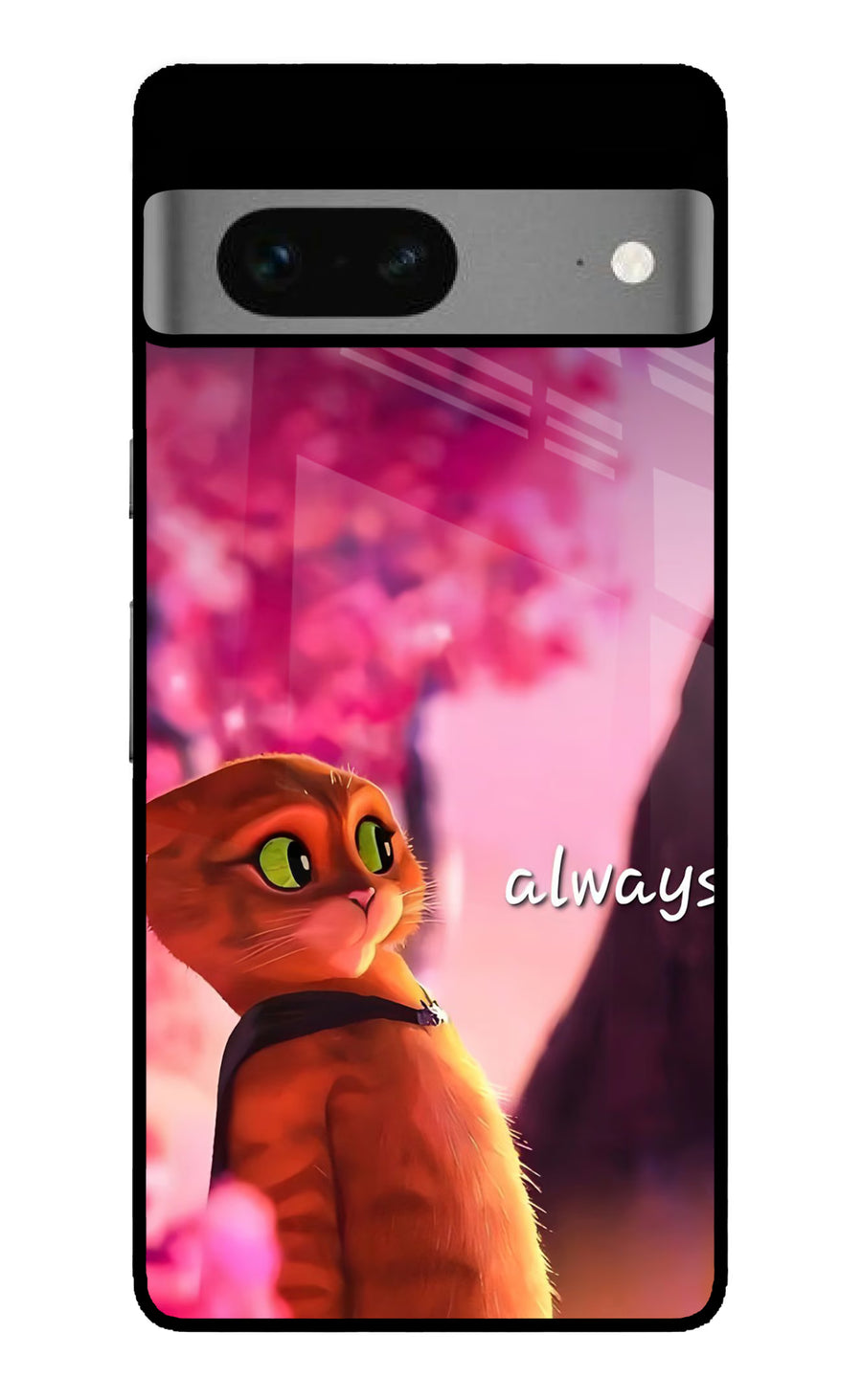 Always Cat Google Pixel 7 Back Cover, Metal case
