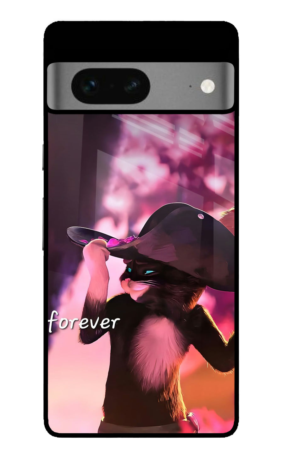Forever Cat Google Pixel 7 Back Cover, Metal case