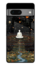 Space Monk Google Pixel 7 Metal Case Back Cover by Casekaro