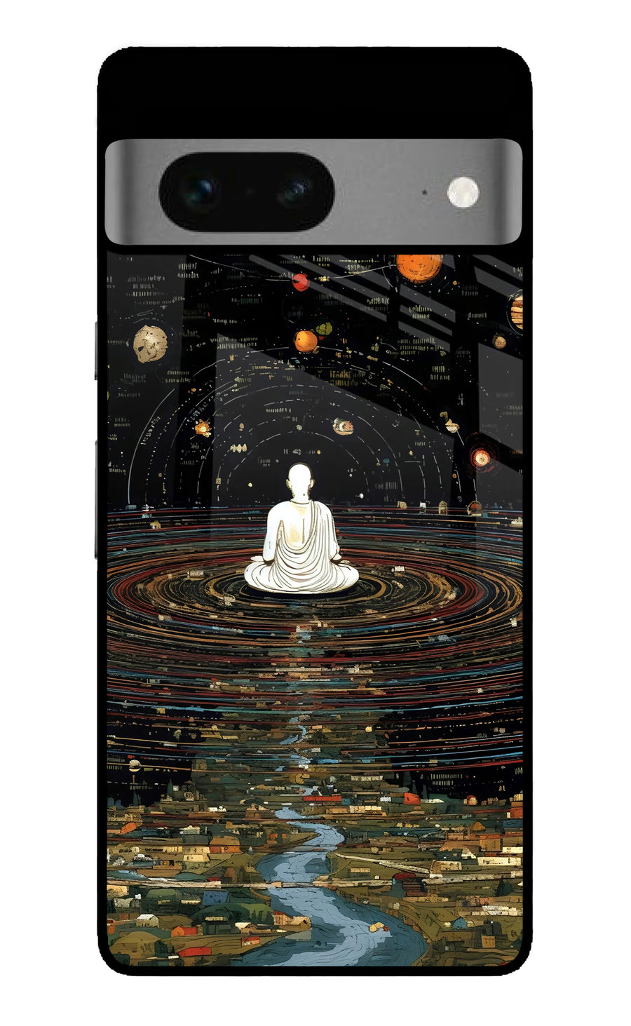 Space Monk Google Pixel 7 Back Cover, Metal case