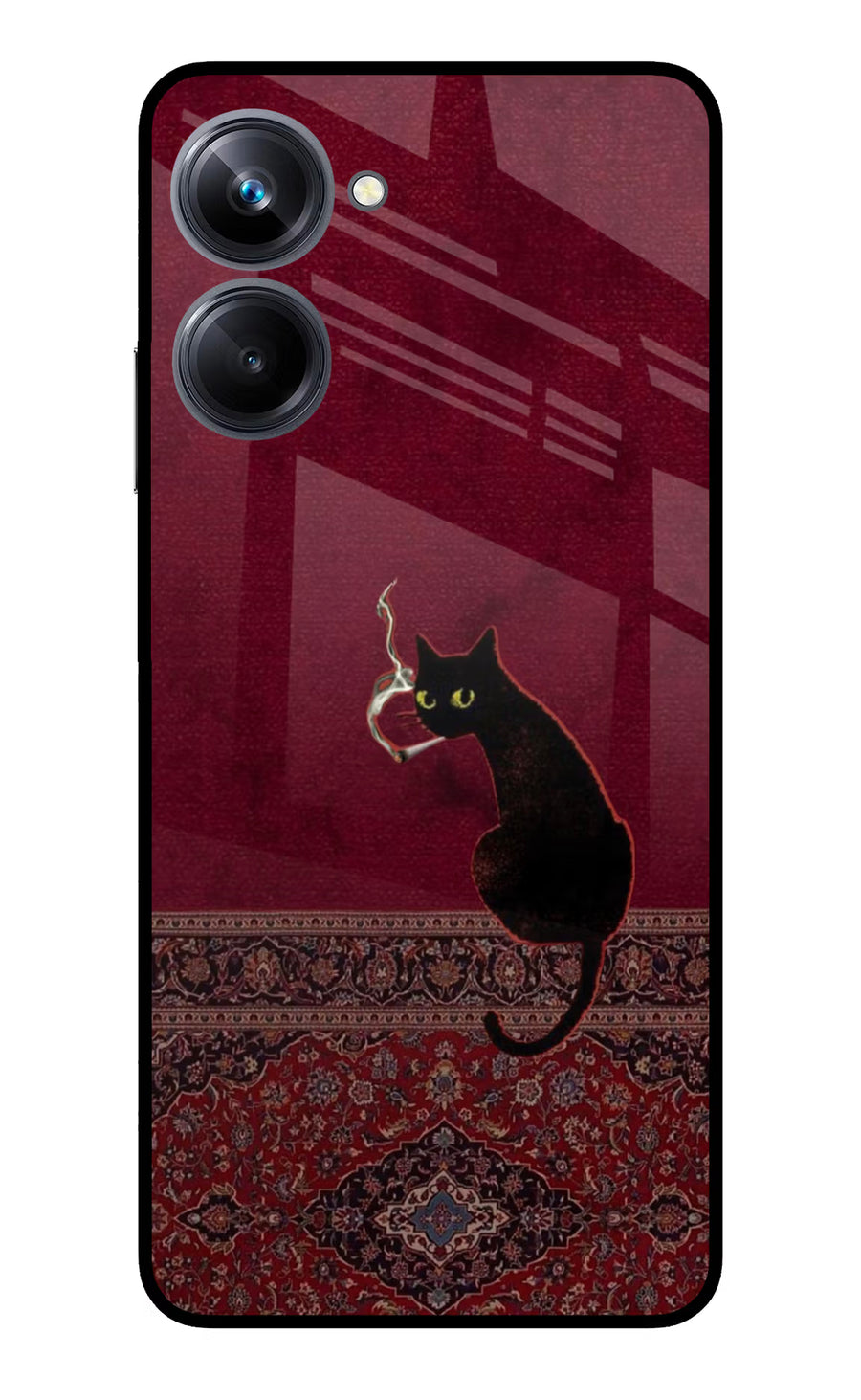 Midnight Cat Realme 10 Pro 5G Back Cover, Metal case