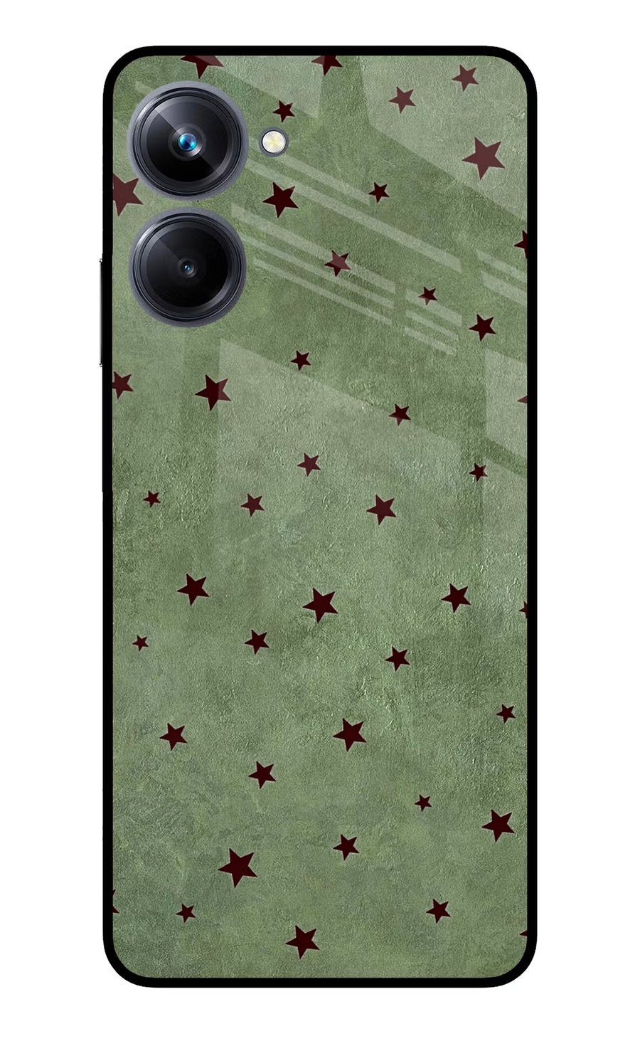 Green Stars Realme 10 Pro 5G Back Cover, Metal case