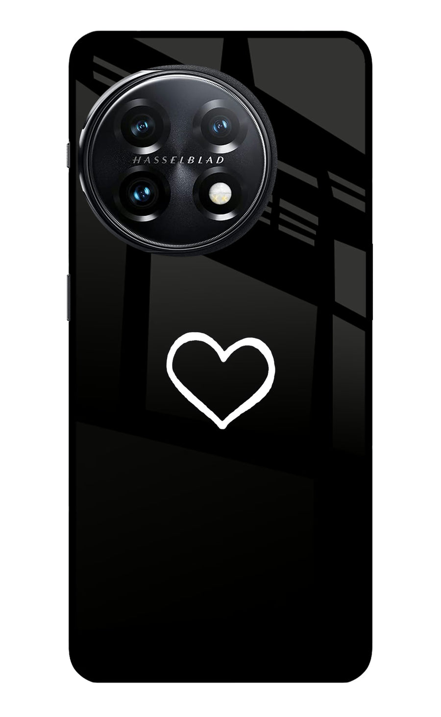 Heart OnePlus 11 5G Back Cover, Metal case