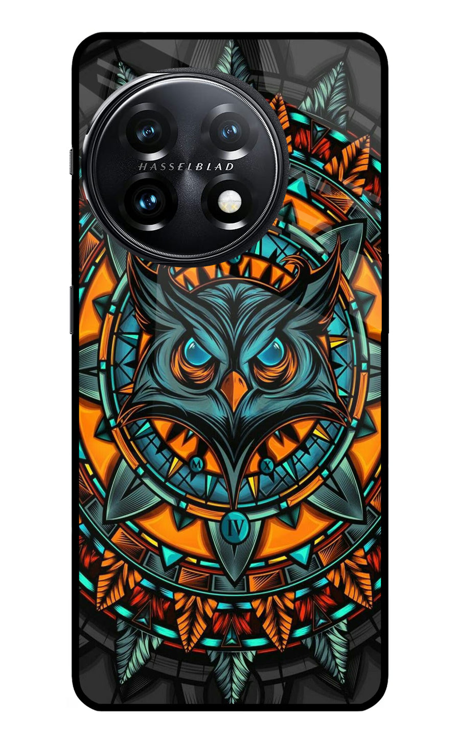 Angry Owl Art OnePlus 11 5G Back Cover, Metal case