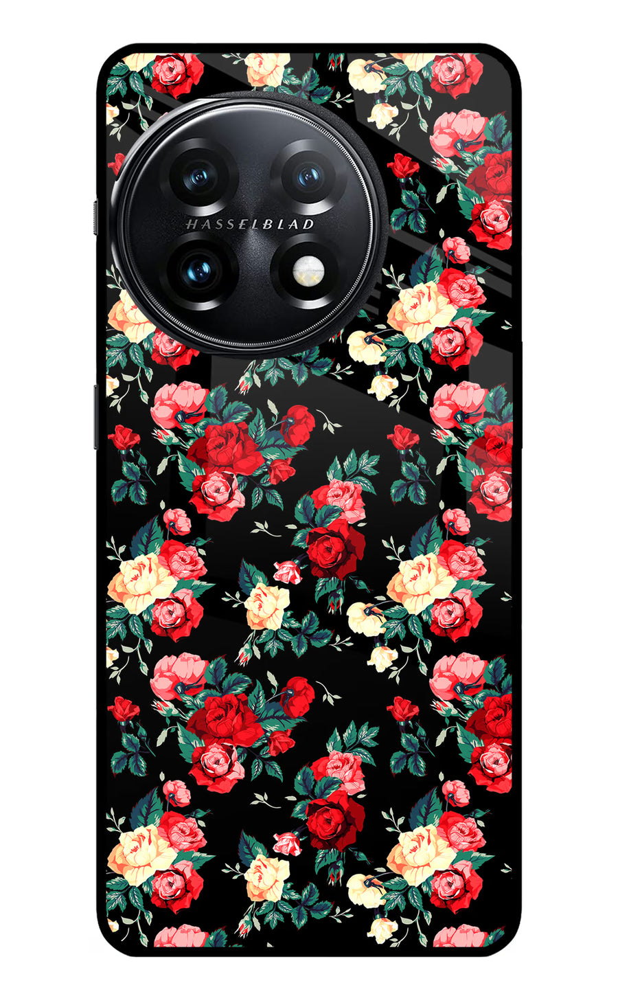 Rose Pattern OnePlus 11 5G Back Cover, Metal case