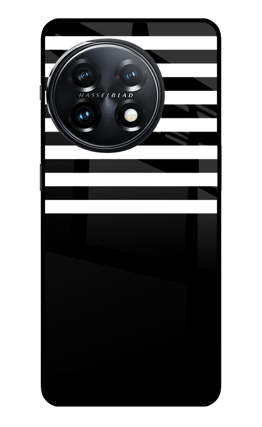Black and White Print OnePlus 11 5G Back Cover, Metal case