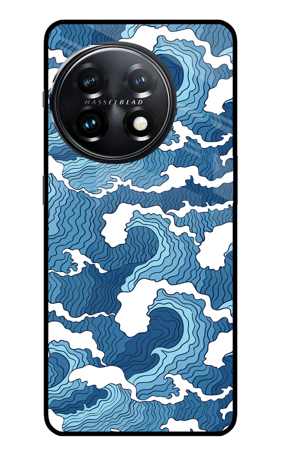 Blue Waves OnePlus 11 5G Back Cover, Metal case