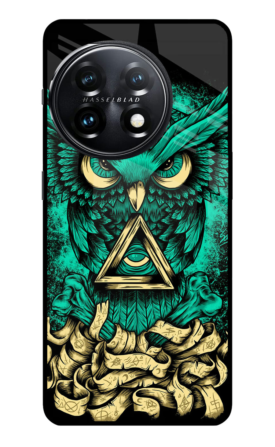 Green Owl OnePlus 11 5G Back Cover, Metal case