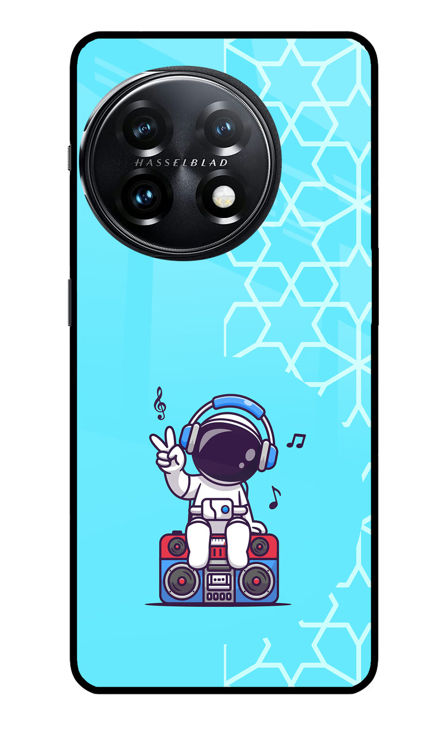 Cute Astronaut Chilling OnePlus 11 5G Back Cover, Metal case