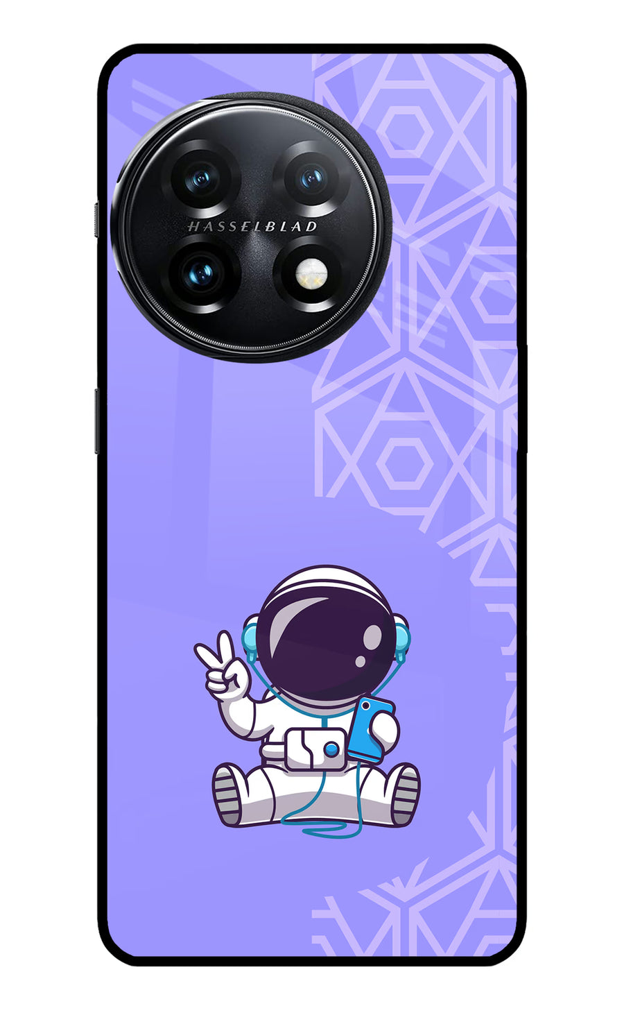 Cute Astronaut Chilling OnePlus 11 5G Back Cover, Metal case