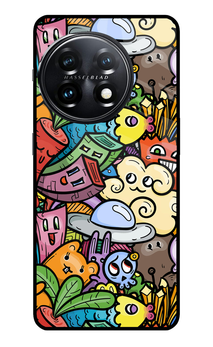 Veggie Doodle OnePlus 11 5G Back Cover, Metal case