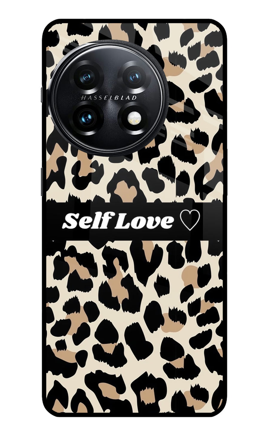 Leopard Print Self Love OnePlus 11 5G Back Cover, Metal case