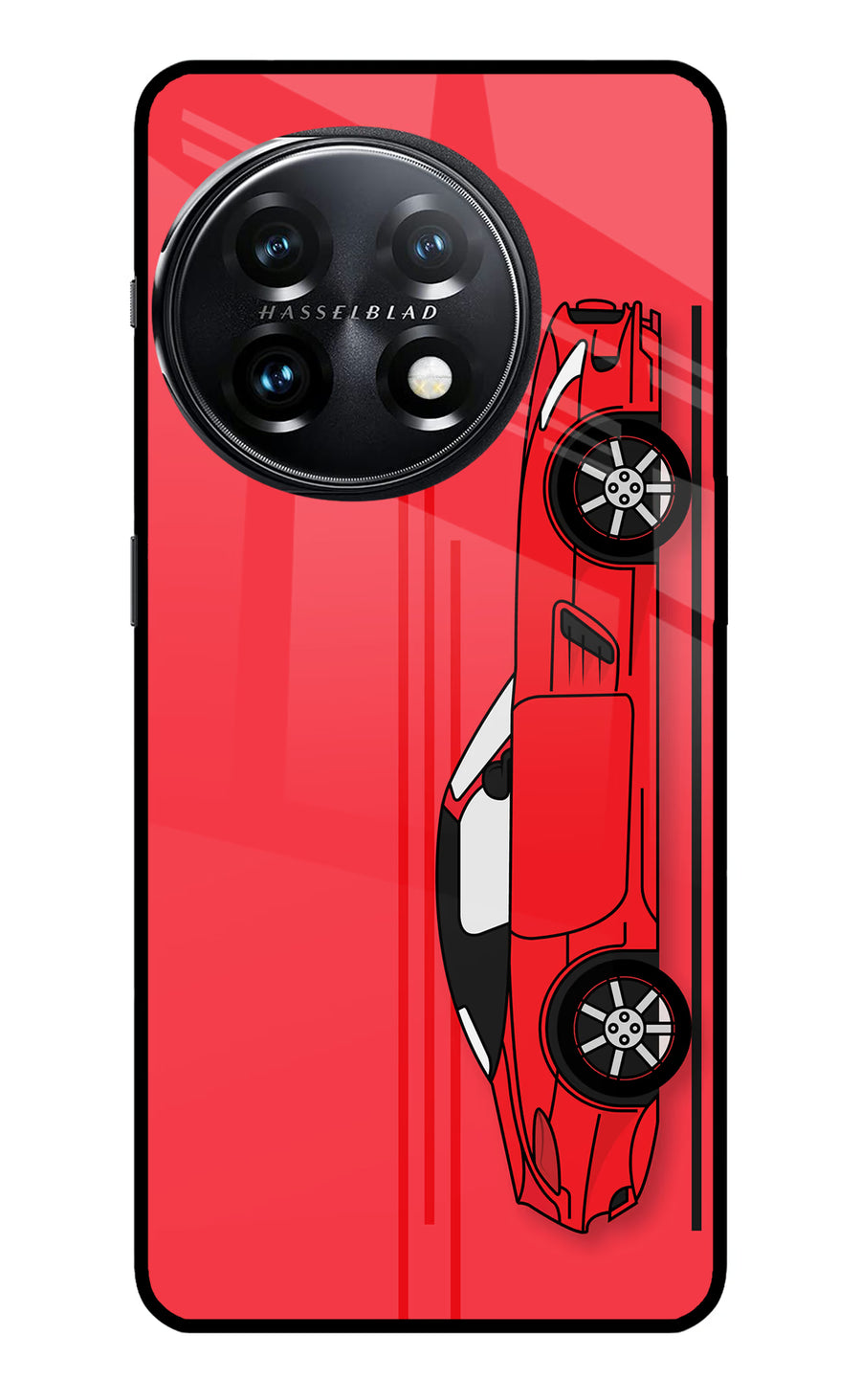 Red Velocity OnePlus 11 5G Back Cover, Metal case