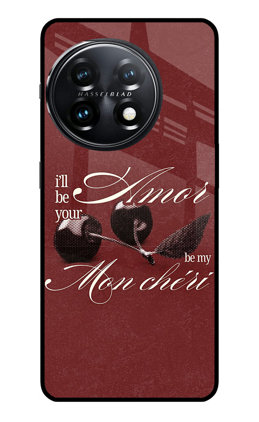 Velvet Cherry OnePlus 11 5G Back Cover, Metal case