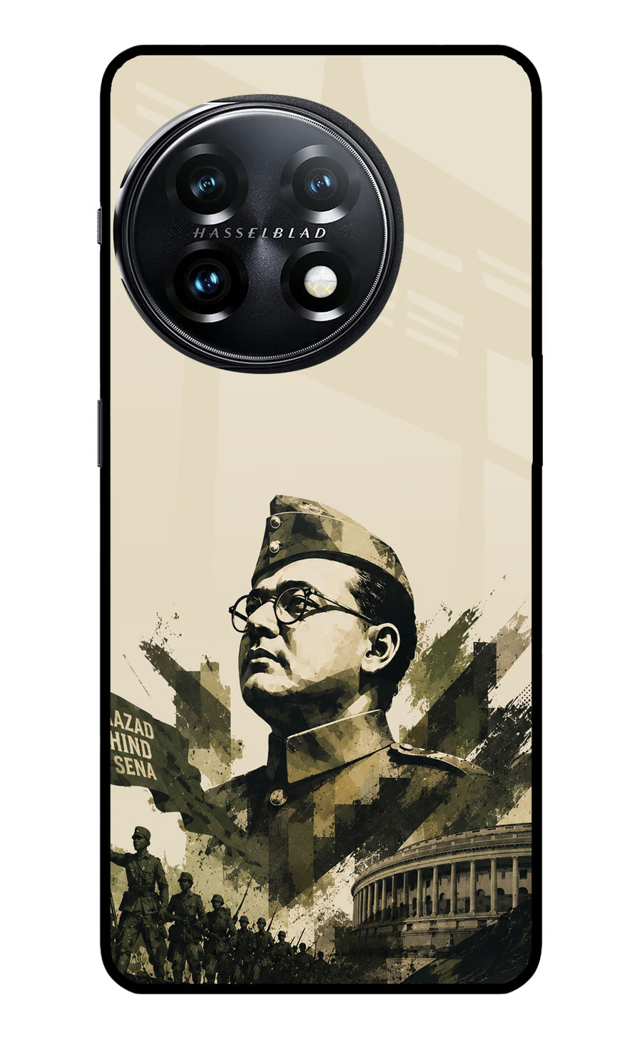 Netaji Rising OnePlus 11 5G Back Cover, Metal case