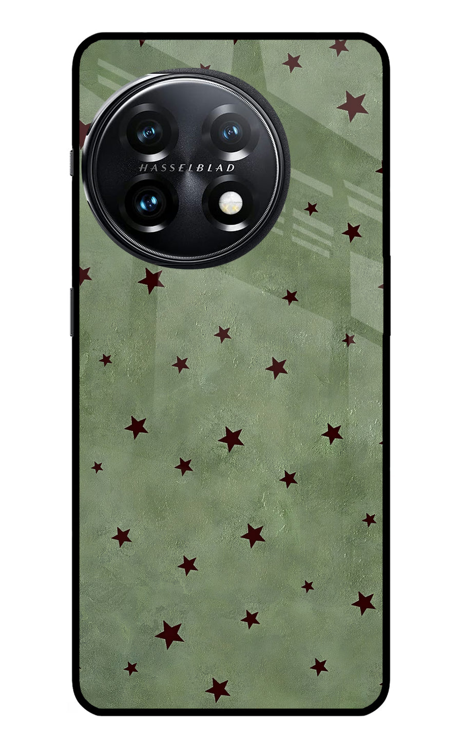 Green Stars OnePlus 11 5G Back Cover, Metal case