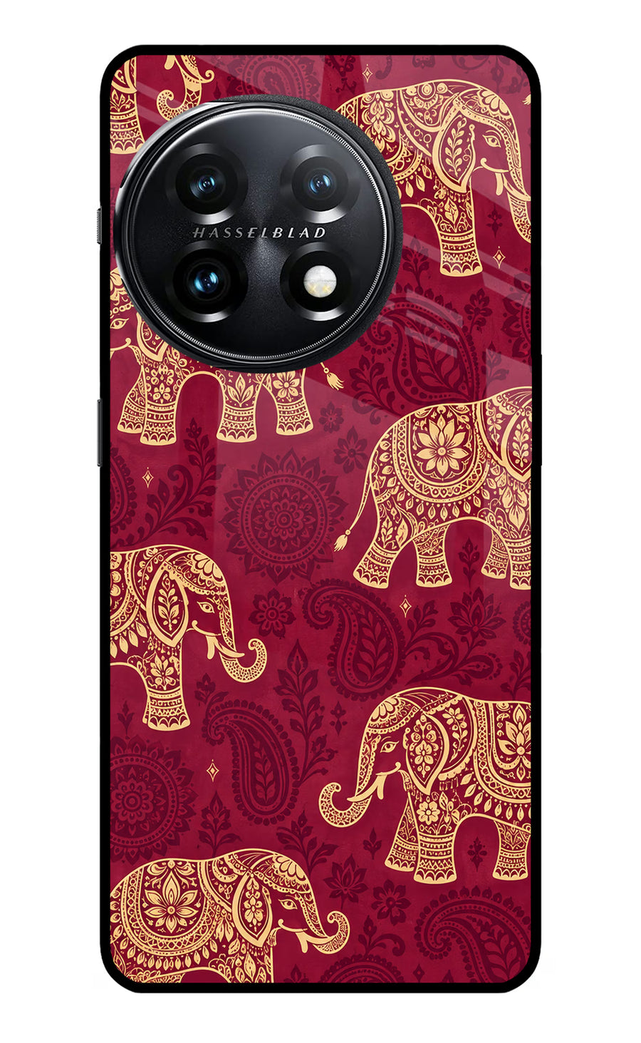 Maroon Elephant OnePlus 11 5G Back Cover, Metal case