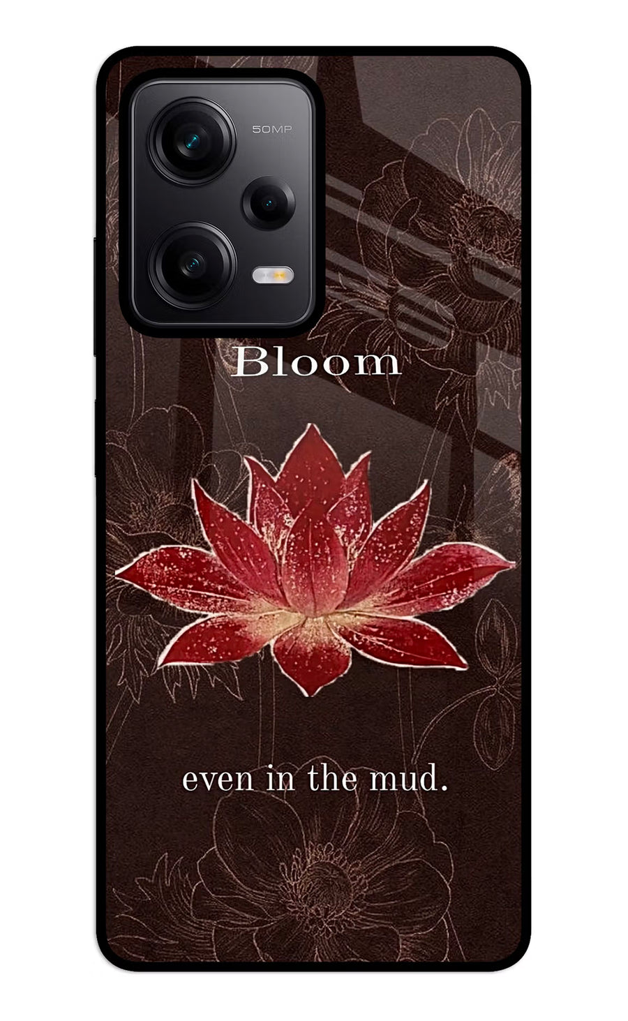 Bloom Redmi Note 12 5G Back Cover, Metal case