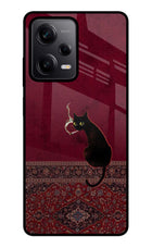 Midnight Cat Redmi Note 12 5G Metal Case Back Cover by Casekaro