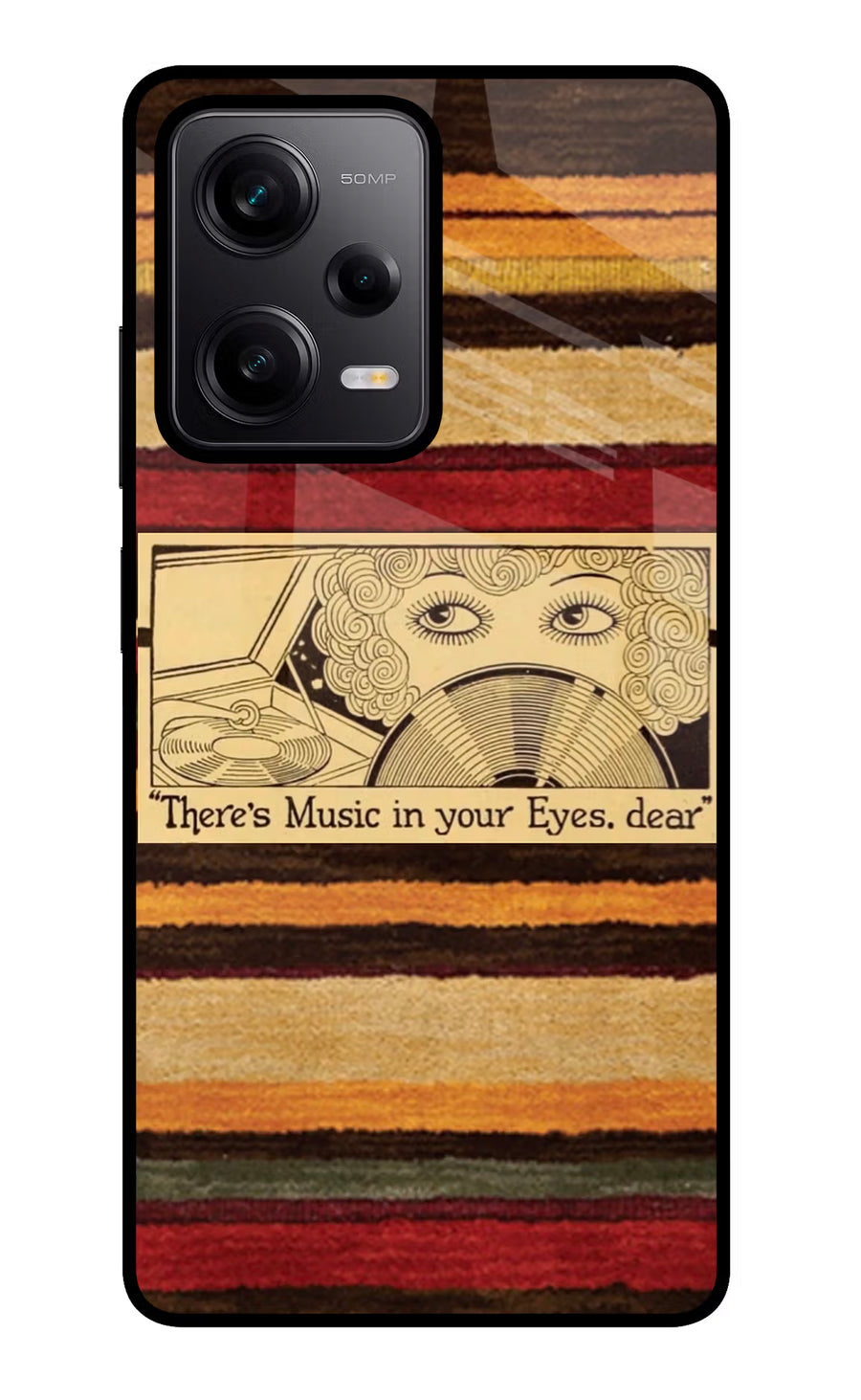 Vinyl Stripes Redmi Note 12 Pro 5G Back Cover, Metal case