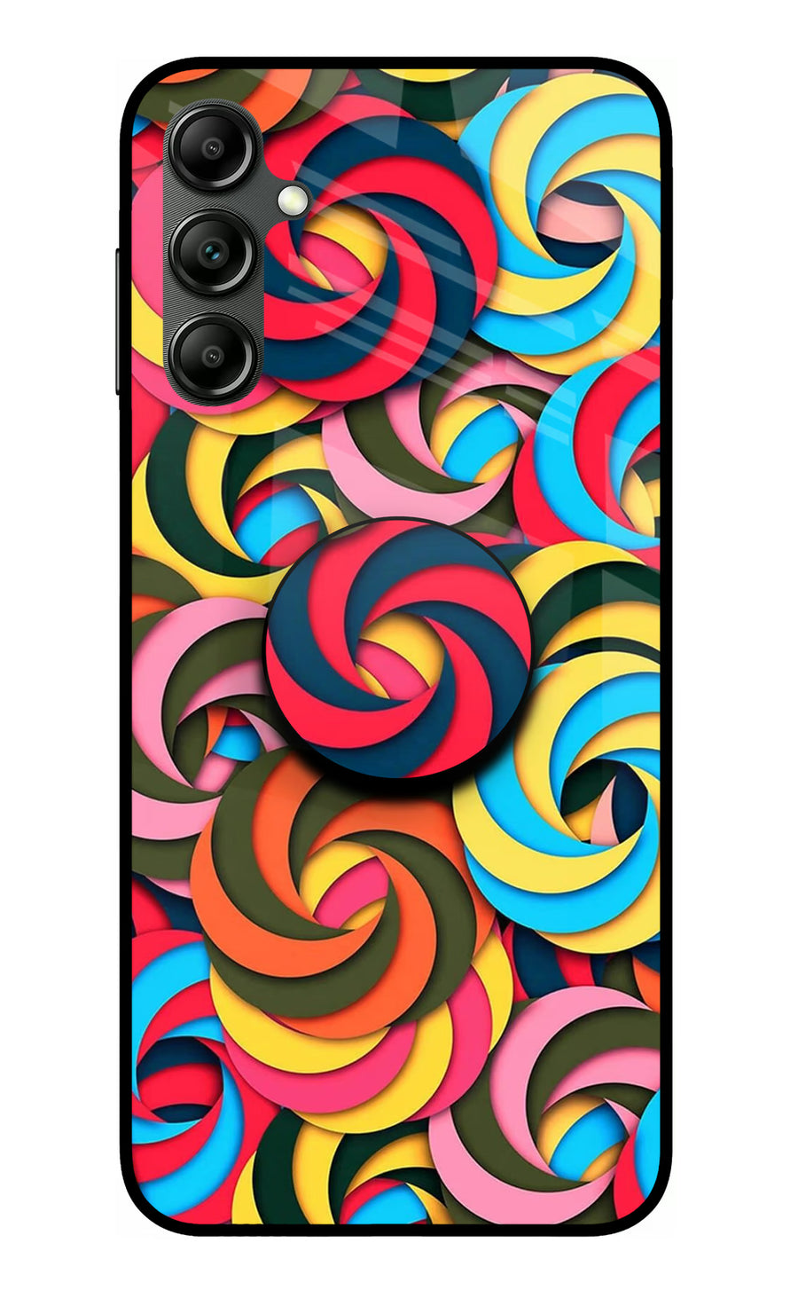 Spiral Pattern Samsung A14 5G Pop Case, Metal case