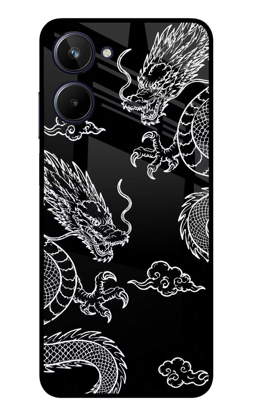 Twin Dragons Realme 10 Back Cover, Metal case