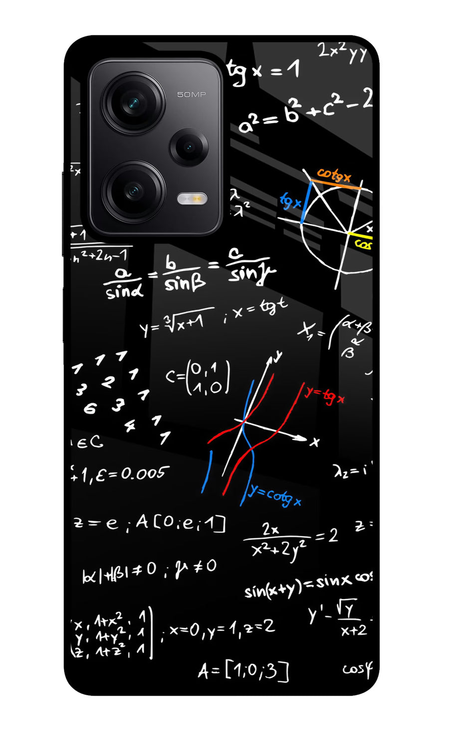 Mathematics Formula Poco X5 5G Back Cover, Metal case