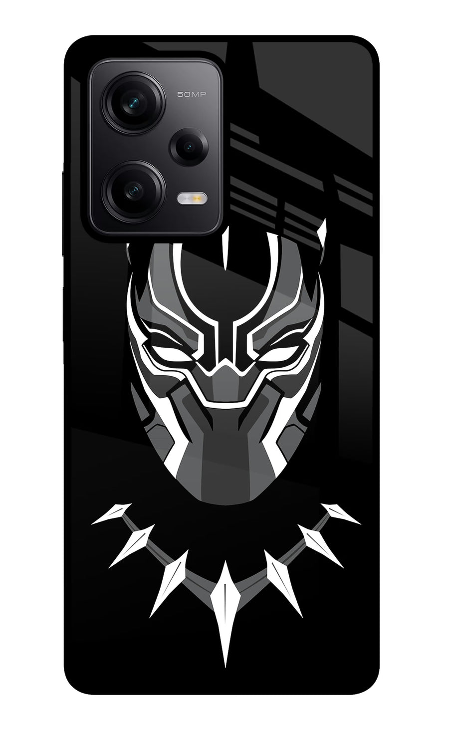 Black Panther Poco X5 5G Back Cover, Metal case