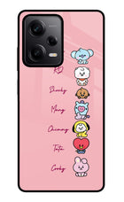 BTS names Poco X5 5G Metal Case Back Cover by Casekaro