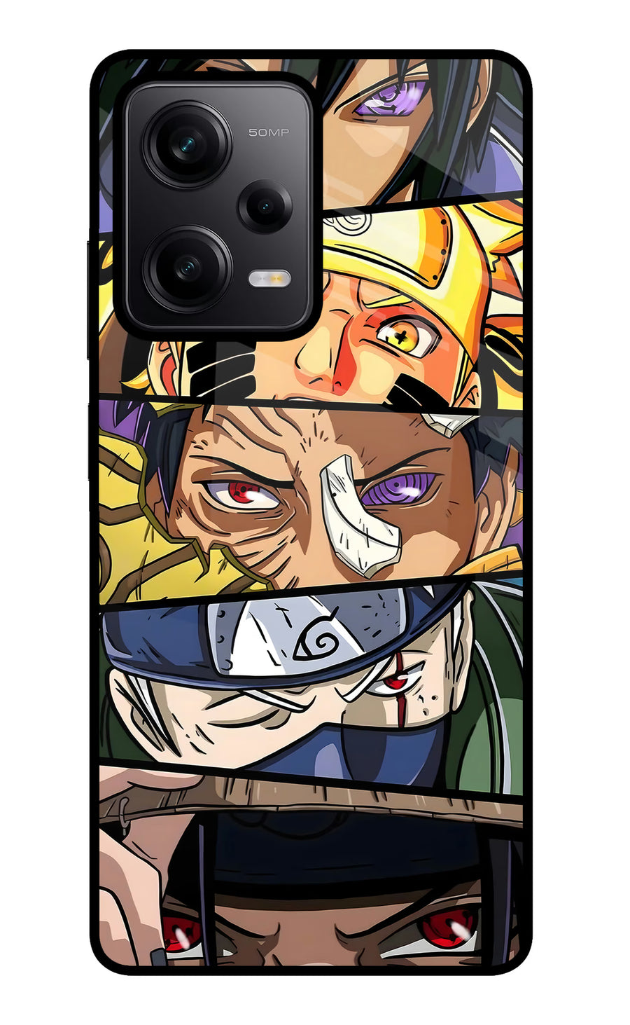 Naruto Character Poco X5 5G Back Cover, Metal case