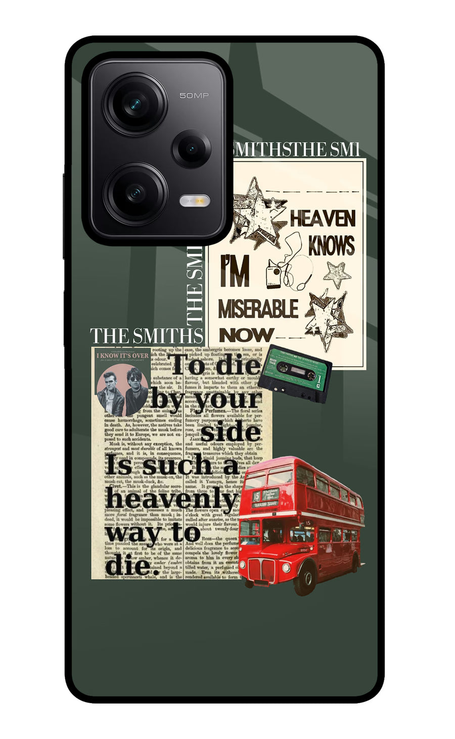 The Smiths Poco X5 5G Back Cover, Metal case