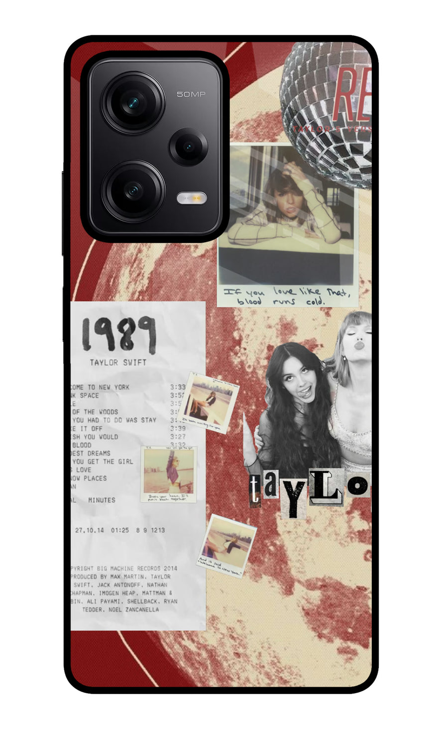 Taylor Swift Poco X5 5G Back Cover, Metal case