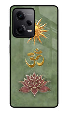 Om & Lotus Poco X5 5G Metal Case Back Cover by Casekaro