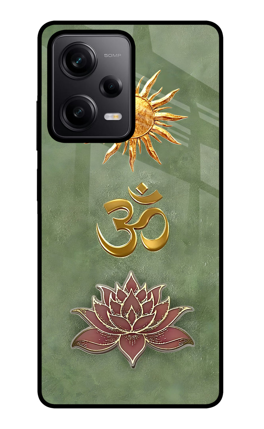 Om & Lotus Poco X5 5G Back Cover, Metal case