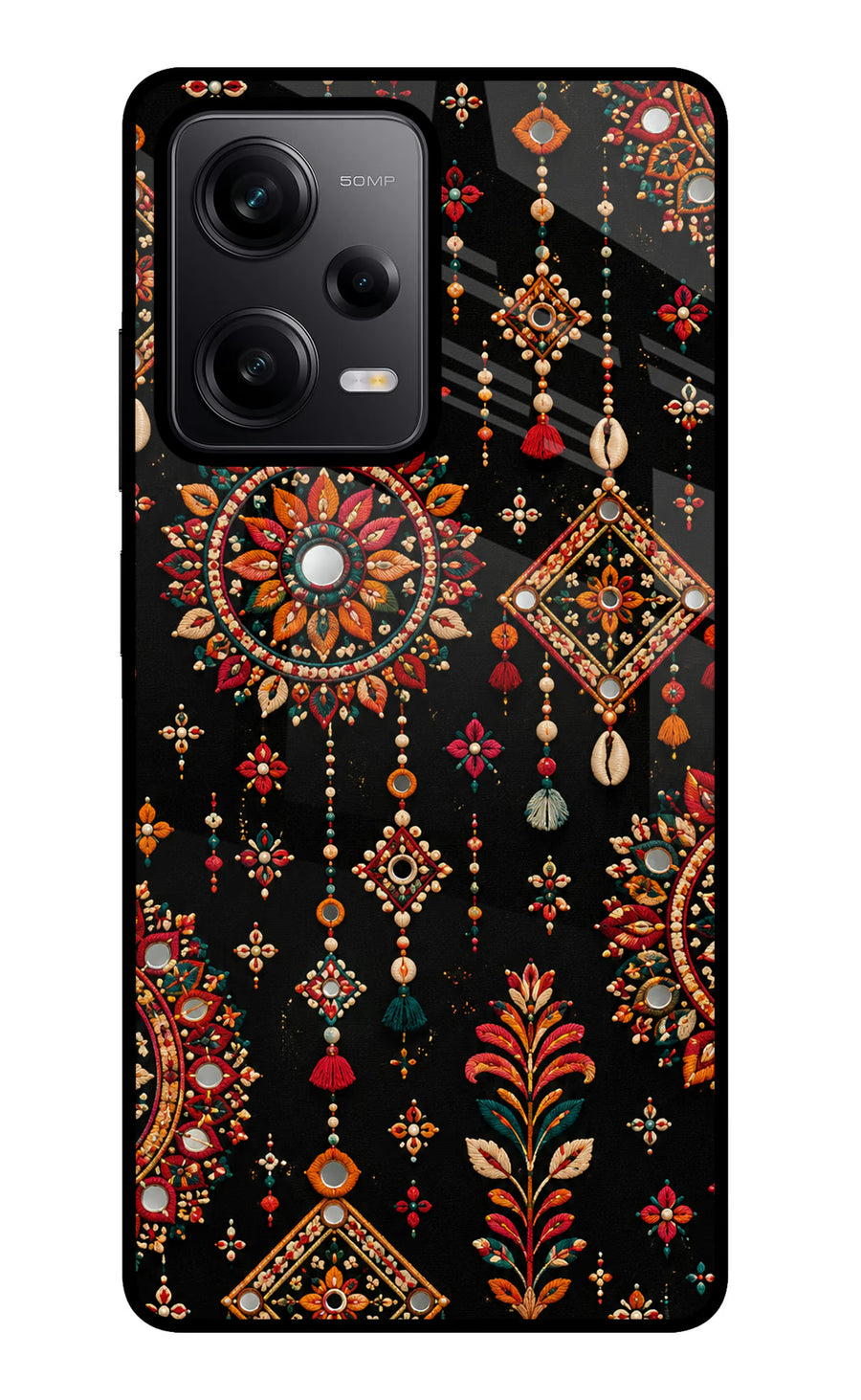 Boho Noir Poco X5 5G Back Cover, Metal case