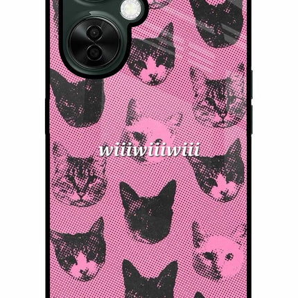 Pink Cats OnePlus Nord CE 3 Lite 5G Metal Case Back Cover by Casekaro