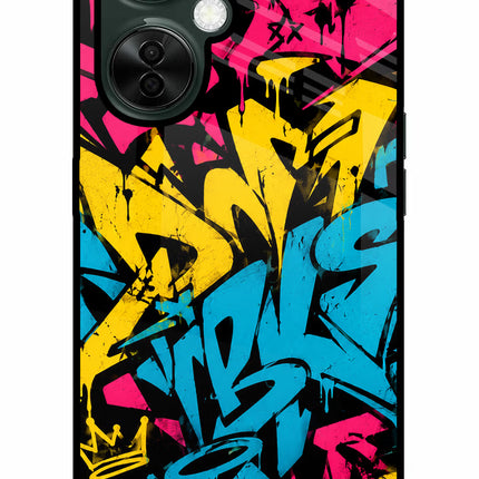 Graffiti Vibe OnePlus Nord CE 3 Lite 5G Metal Case Back Cover by Casekaro
