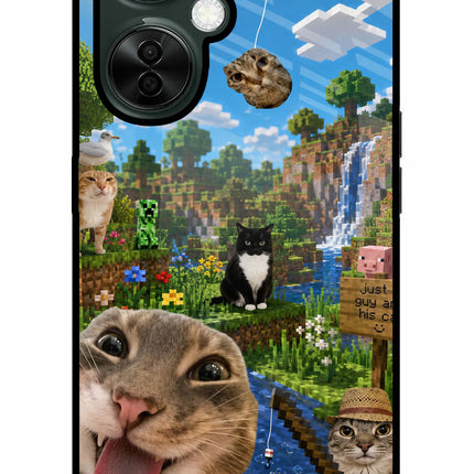 Minecraft Cat Chaos OnePlus Nord CE 3 Lite 5G Metal Case Back Cover by Casekaro