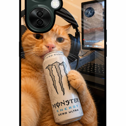 Gamer Cat Energy OnePlus Nord CE 3 Lite 5G Metal Case Back Cover by Casekaro