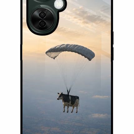 Skydiving Cow OnePlus Nord CE 3 Lite 5G Metal Case Back Cover by Casekaro