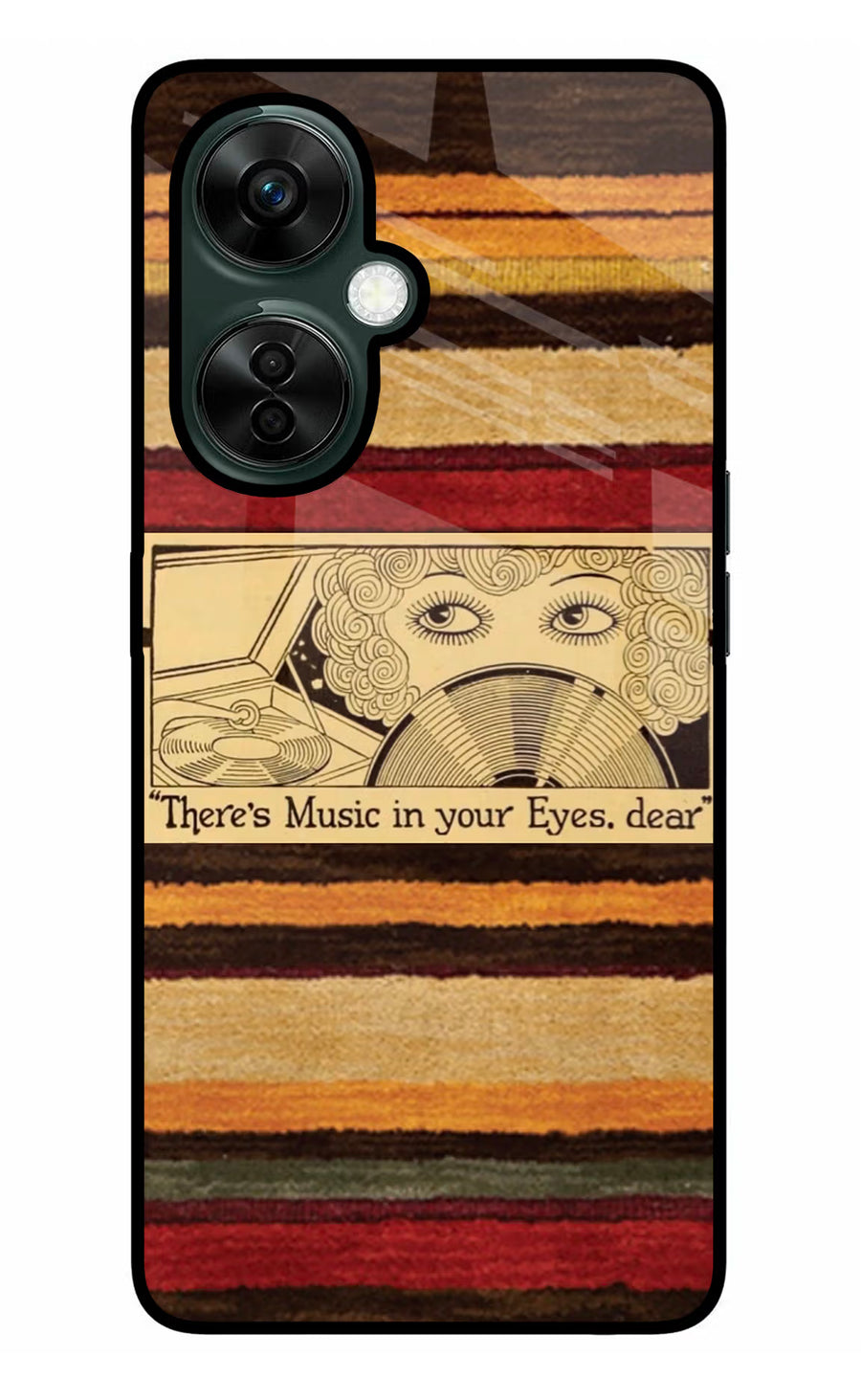 Vinyl Stripes OnePlus Nord CE 3 Lite 5G Back Cover, Metal case