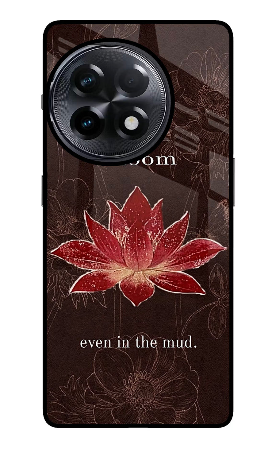 Bloom OnePlus 11R Back Cover, Metal case