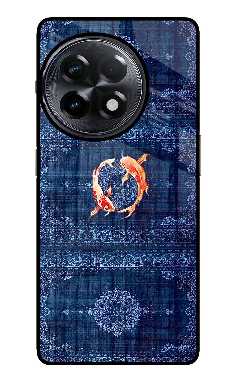 Koi Blue OnePlus 11R Back Cover, Metal case