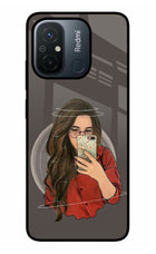 Selfie Queen Redmi 12C Metal Case Back Cover by Casekaro