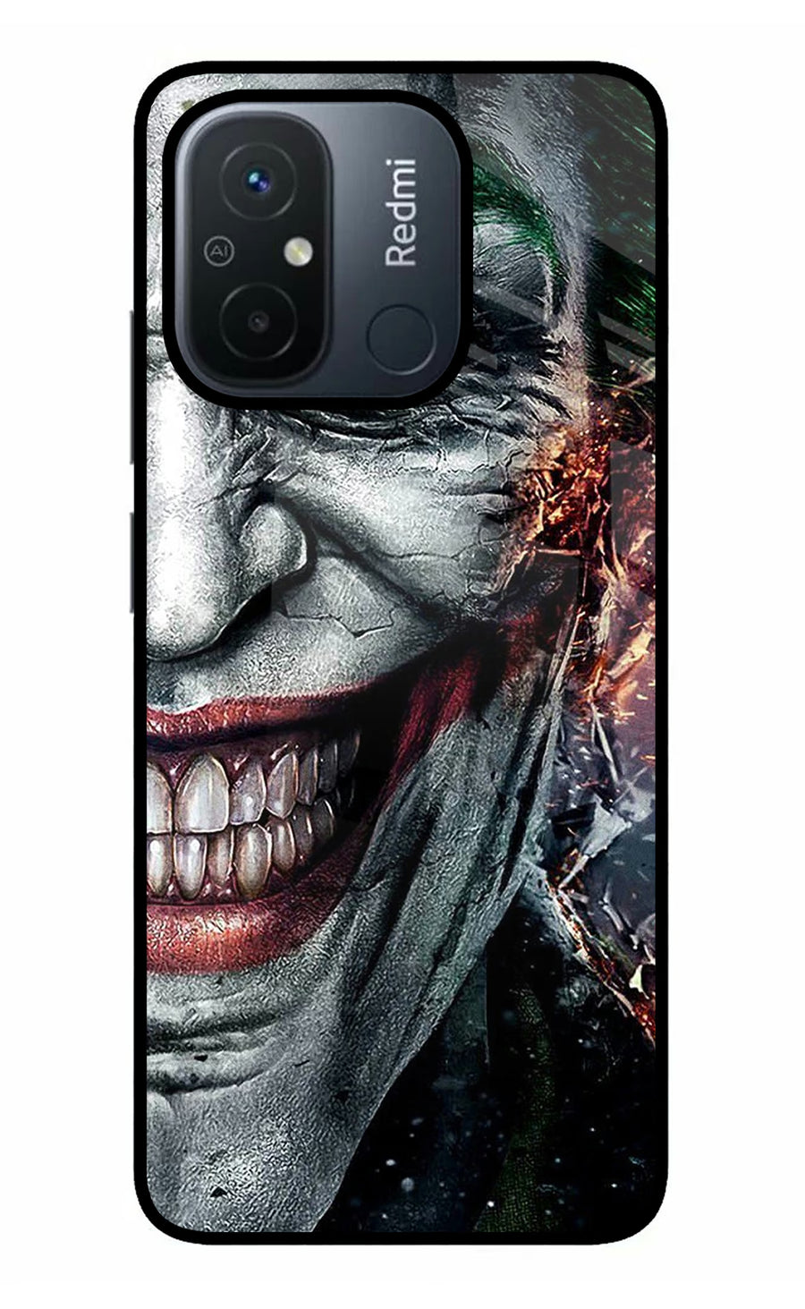 Joker Cam Redmi 12C Back Cover, Metal case